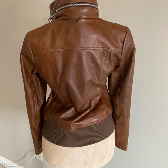 Rudsak “Tisha” brown leather jacket - Picture 4 of 5